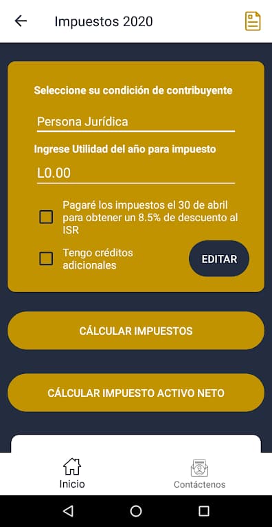 Declaración de Impuestos al SAR Honduras y el decreto 33-2020